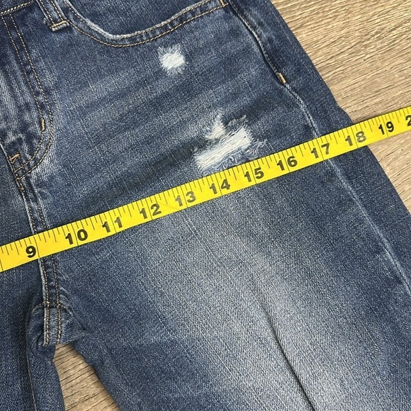Vervet Women’s Distressed Mid-Rise Cropped Boyfriend Fit Jeans Blue Sz 24 - Picture 8 of 11